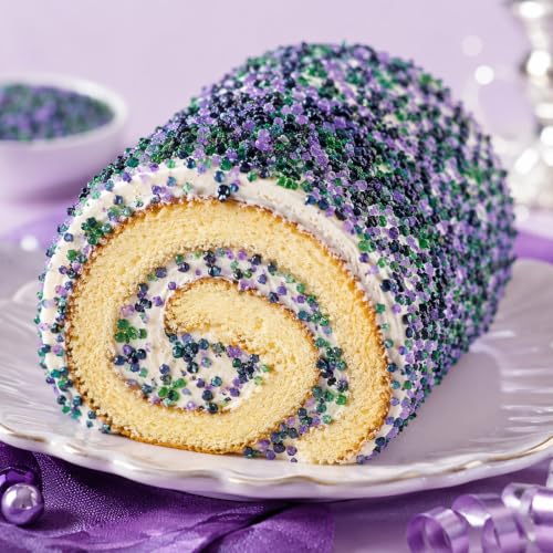 Twisweet Halloween Sprinkles 150g, Edible Purple Green Black Sanding Sugar - color: Purple, Black, Green