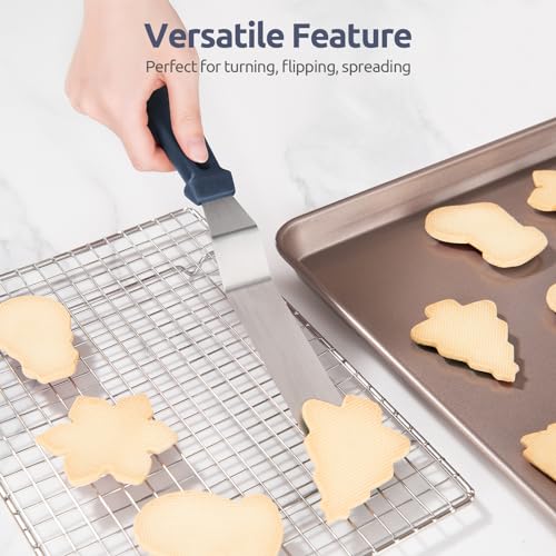 U-Taste Offset Icing Spatula Set, Cake Frosting Spreader, Midnight Blue - color: Midnight Blue (6", 8", 10")
