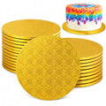 Zopeal 20 Pack 10 Inch Round Wedding Cake Boards,Gold - color: Gold