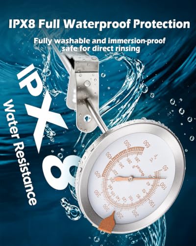 Waterproof Instant Read Candy Thermometer Pink - color: IPX8 Pink