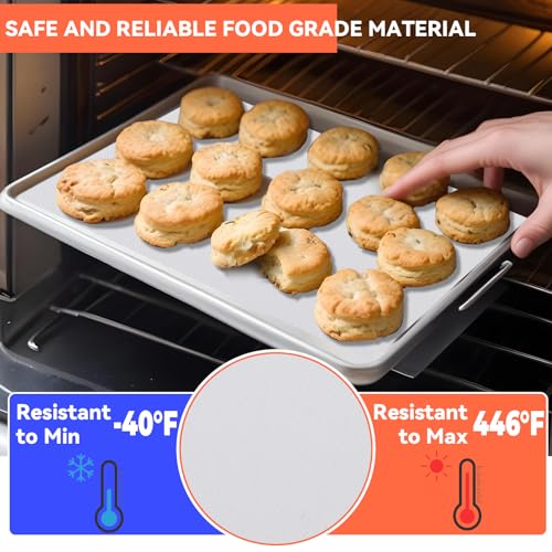 16IN x 6FT Silicone Baking Mat Roll - Large Food Grade Silicone Sheet Heat Resistant for Oven Freeze Dryer Liner, Non-stick Pastry Mat, Non-slip Kitchen Countertop Protector