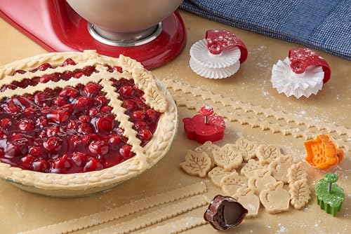 Talisman Designs Plunger Style Pie Crust Cutters, Fall Design, 4-Piece Set - style: Pie Crust Cutters - Fall
