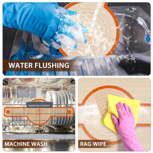 Silicone Bread Sling, Sourdough Transfer, Nonstick, 2 Pack Oval and Round - color: Orange, size: 2 Pieces (Oval and Round)