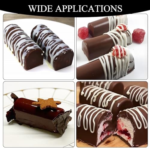 Silicone Mini Log Molds, 2 Packs, 30-Cavities Handmade Chocolate Bar Molds - color: 2 Packs Silicone Mini Log Molds Z281