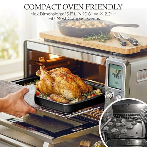 KITESSENSU Compact Baking Pans Sets, Nonstick Bakeware Sets 19-Piece with Round/Square Cake Pan, Loaf Pan, Muffin Pan, Cookie Sheet, Roast Pan, Cooling Rack, Carbon Steel Bake Set - size: Gray