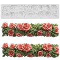 Baroque Flower Silicone Mold Relief Flower Lace Fondant Molds - color: Style ZK