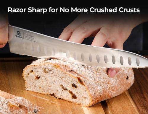 Piklohas Resharpenable Bread Knife for Homemade Bread, 8 Inch - size: 8"