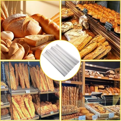 3-Slot French Bread Baking Pan