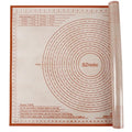 Silicone Pastry Mat 34X26 inch Baking Mat Large Dough Mat with Measurements - color: Red, size: 26"L x 34"W
