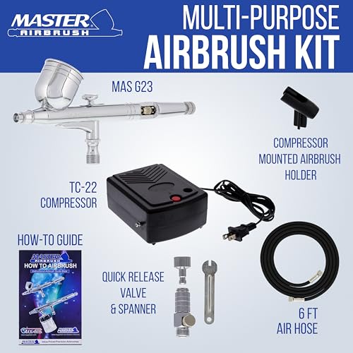 Master Airbrush Cake Airbrush Decorating Kit with Dual-Action Air Brush