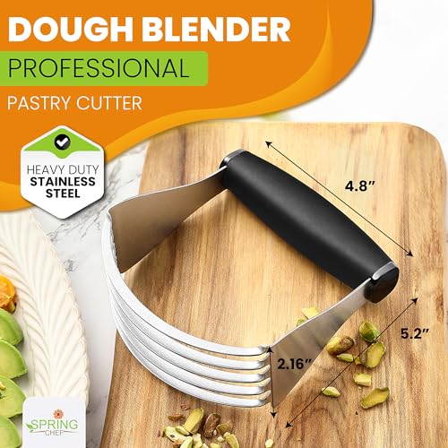 Spring Chef XL Pastry Blender, Durable Dough Blender For Baking - Black - color: Black, size: XL | Classic