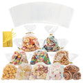 5x7" Clear OPP Treat Bags 200Pcs with Twist Ties, Cellophane Bakery Bags - color: 5*7 Inch 200pcs