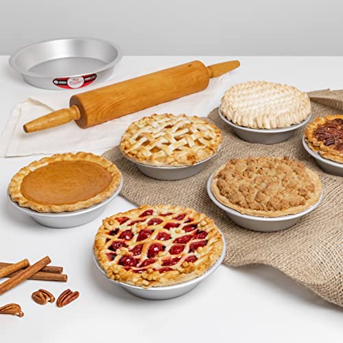 Fat Daddio's PIE-9 Anodized Aluminum Pie Pan, 9 x 1.5 Inch - size: 9 x 1.5 Inch