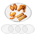 M METERXITY 5 Pack Disposable Grill Toppers, Round 7.87 Inch Galvanized Grill Grates, Disposable Roasting Racks Replacement for Outdoor, BBQ, Camping, Picnics - size: 7.87''
