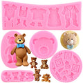 ZiXiang Baby Silicone Fondant Cake Mold Bear Silicone Molds - color: Style B