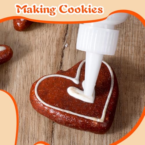 60 Pcs Squeeze Bottle for Liquids, Mini Sauce Bottles with Squeeze Top Caps, for Icing Cookie Decorating Sauces Condiments Arts Crafts (1 Oz)
