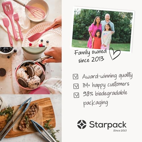 StarPack Silicone Spoonula The All-Rounder 11 Inch - LFGB Spoon Spatula, 600°F Heat Resistant, BPA-Free - One-Piece Seamless, Dishwasher Safe - for Nonstick Cookware, Sage Green - color: Sage Green, size: Standard 11"