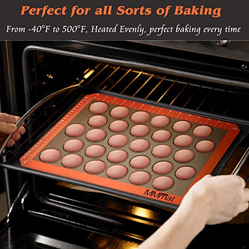 Best German Silicone Baking Mat, 2 Half Sheets Macaron Baking Mats - color: Macaron Baking Mat, size: Half Sheet (Set of 2)