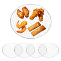 M METERXITY 5 Pack Disposable Grill Toppers, Round 11.81 Inch Galvanized Grill Grates, Disposable Roasting Racks Replacement for Outdoor, BBQ, Camping, Picnics - size: 11.81''
