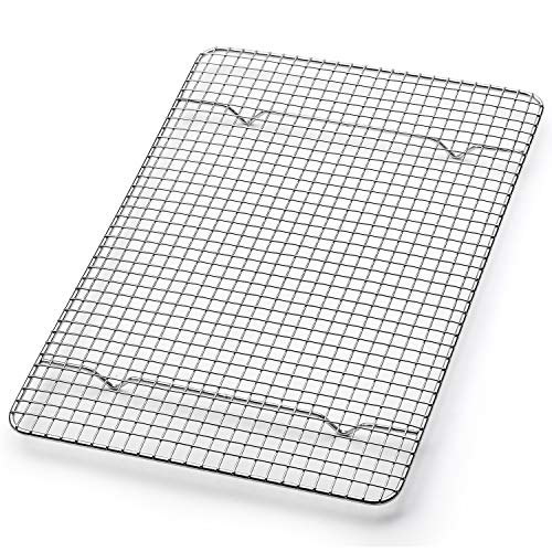 Spring Chef 8.5" x 12" Stainless Steel Cooling Rack for Cooking & Baking - size: 8.5"x12", style: 1 Pack