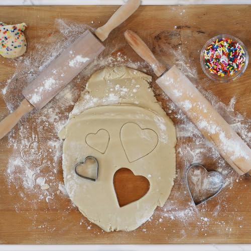 Beille Classic Bakers Solid Lotus Wood Rolling Pin for Pie Crust Pizza Dough Cookies Kitchen Essentials (2 Sizes) (15 Inch) - size: 15 Inch