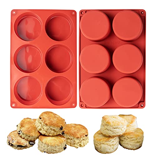Silicone Egg Molds Frittata Pan, 3 Inch Deep Starbuc Egg Bites Molds Dash Silicone Cups Sous Vide Mold Round Rolls Tray for Breakfast Sandwiches Omelets Dinner Rolls Baking - color: Maroon, size: Round-3pcs