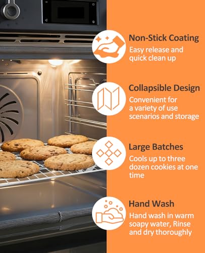 5 Tier Collapsible Cooling Rack, 2/3/4/5-Tier Upgraded,Adjustable ＆ Stackable Baking Rack, 5 Modes Cooling Racks for Cooking and Baking, Roasting ＆ Grilling Gifts for Picnic Party - color: B5-white