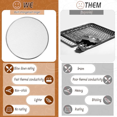 3 Pcs Pizza Screen, 14 Inch Pizza Pan for Oven, Nonstick Pizza Tray for Oven, Dishwasher Safe(3 PCS 14 inch) - size: 3 PCS 14 inch