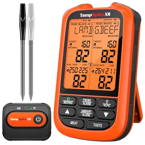 TempPro TempSpike 2000FT Wireless Meat Thermometer Digital with 2 Probes - style: 2000ft