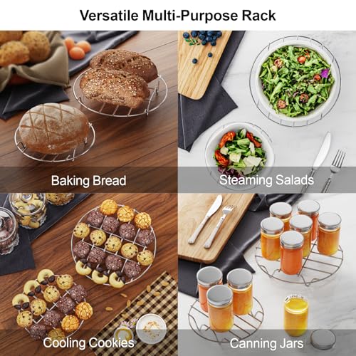 GSlife Instant Pot Trivet Rack - Steamer Rack, 9 Inch, for 6/8 Qt Cooker - size: 9 Inch