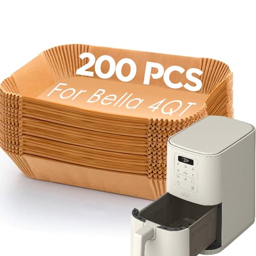 Air Fryer Liners for Bella, Rectangle Air Fryer Liners, Airfryer Liners for Ninja - size: 8.3 x 5.3 inches