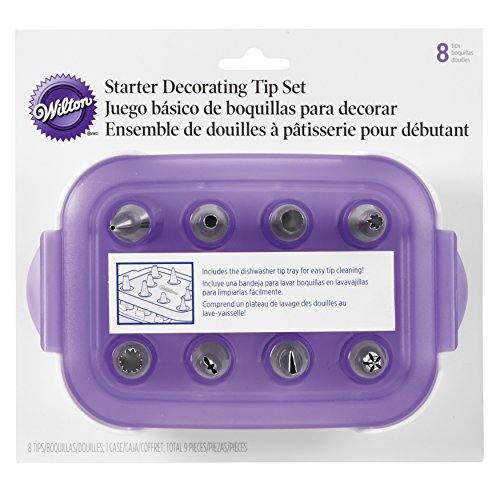 Wilton Piping Tip Set, Cupcake Decorating, 9-Piece with Carrying Case - size: 8-Piece