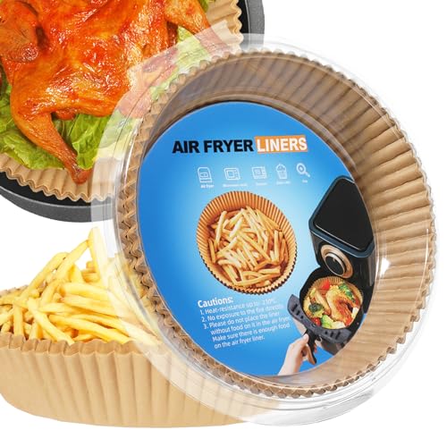 8In Round 100Pcs Air Fryer Liners Disposable Paper Parchment Liners - color: Paper-Round, size: 8inch-100PCS