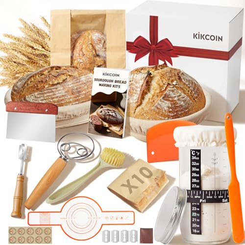 Bread Proofing Basket, Kikcoin Banneton Bread Proofing Basket (13 PCS) - size: 13 PCS