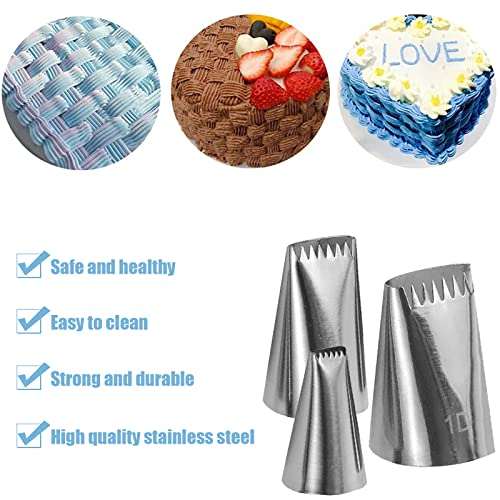 Symphony Wire Tips, Stainless Steel Icing Piping Nozzles For Pastry Fondant Tools (D) - color: D