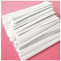 500 Pcs White Paper Twist Ties 5" Reusable Bread Ties Twisty-ties White Twist Ties Bag Ties Wire Ties for Bags Reusable Twist Tie for Party Cello Candy Bread Coffee Bags Cake Pops - size: 500 PCS