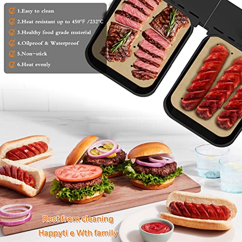 WMKGG Rectangular Air Fryer Parchment Paper, 100 PCS Air Fryer Liners - size: 5.5"x8.1"-100 pcs Parchment Paper