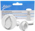 Ateco Set of 3 Sugar Paste Narrow Leaf Cutters, BLUE,WHITE - style: Straight Leaf, set of 3