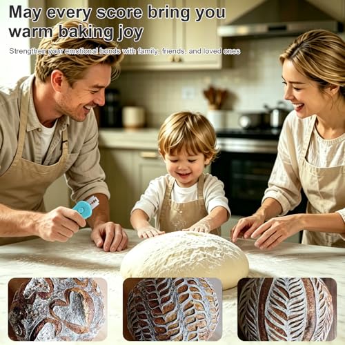 Herda Bread Lame Dough Scoring Tool, Retractable Magnetic Design - color: Dark Blue