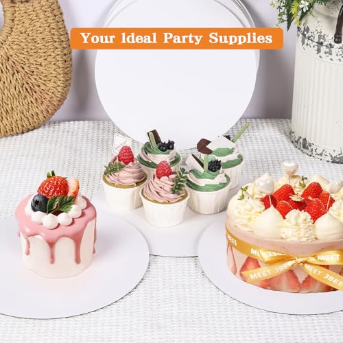40 Pcs Cake Boards,White Cake Boards 11 Inch Round,Food Grade Cardboard Cake Rounds,Disposable Cake Plates,11 Inch Cake Board,Waterproof and Oil proof Cake Base Cake Tray Cake Pizza Circles - size: 11inch/40pcs