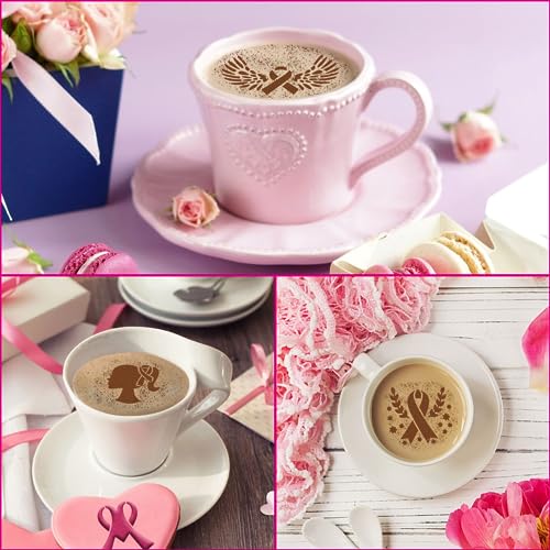 JULBEAR 36pcs Breast Cancer Awareness Cookie Stencils for Baking Party - style: Breast Cancer Style