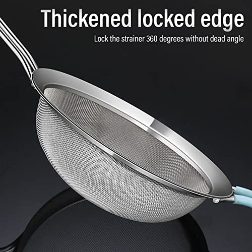 Fdit Fine Mesh Strainer 60 Mesh Stainless Steel 20 cm