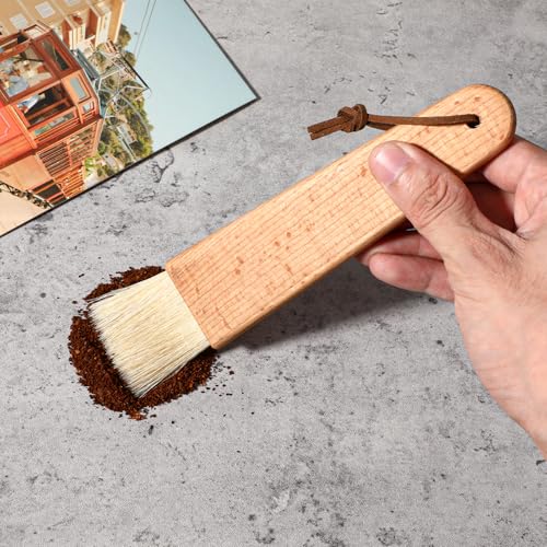 Pastry Brush with Beech Wood Natural Boar Bristle for Cooking - size: 7.48 x 1.57 inch