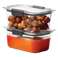 Rubbermaid Brilliance BPA-Free Food Storage Containers, Medium Deep, 4.7 Cup, 2-Pack, Airtight & Leak-Proof, Microwave & Dishwasher Safe - size: 4.7 cup (4-Piece)