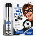 Blue Squid Black Face Paint Stick - Water based Body Paint for Adults & Kids - Vegan Hypoallergenic Twist-Up Non-Toxic Makeup Stick for Cosplay, & SFX (Black) - color: Black