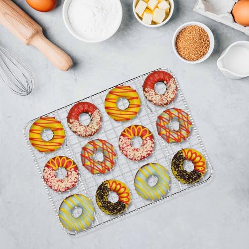 Homikit 8.7"x6.3" Stainless Steel Mini Cooling Rack Set Fit 9x7 Sheet Pan - size: 8.7" x 6.3"