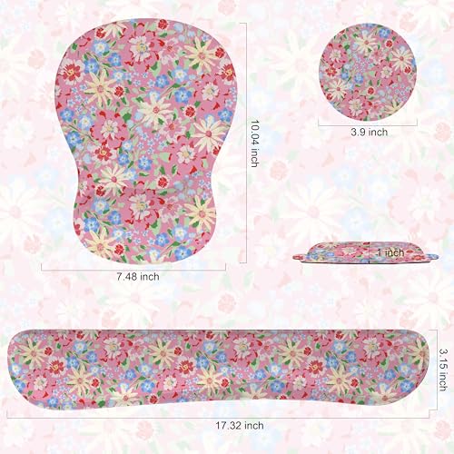 Keyboard Wrist Rest Pad and Mouse Wrist Rest Support Gaming Mouse Pad Ergonomic Gel Memory Foam Set for Computer, Laptop, Office, Pain Relief, Comfortably Typing (KM-42) - color: Km-42