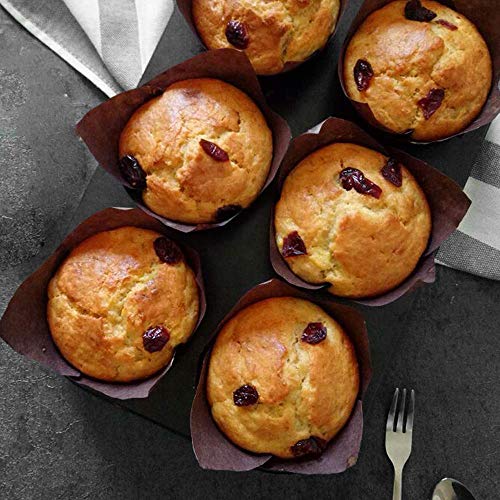 150pcs Tulip Cupcake Liners Baking Cups Muffin Liner - color: Golden Printed, Brown