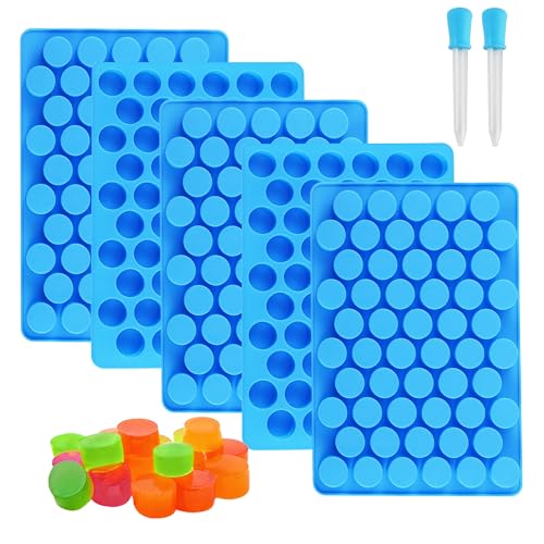 Sidosir 7Pcs Gummy Round Chocolate Silicone Molds, Silicone Roung Candy Mold for Cake Decoration, Non-Stick Gummy Mold for Parties, Gummy Round for Chocolate - color: 7 PCS ROUND