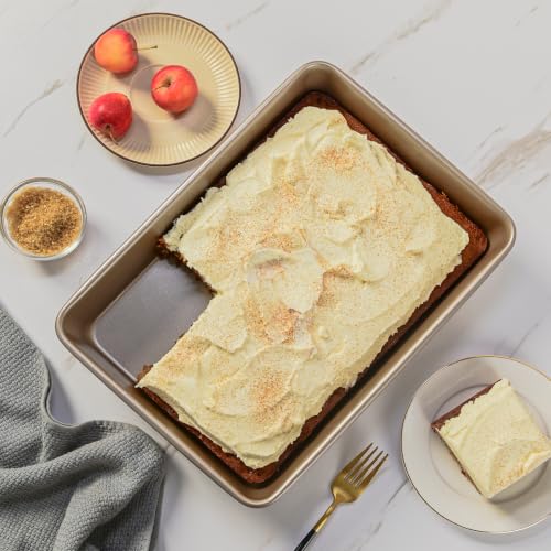 13 Inch Rectangle Cake Pan Carbon Steel Nonstick Detroit Style Pizza Pan - size: 13" Deep Rectangle